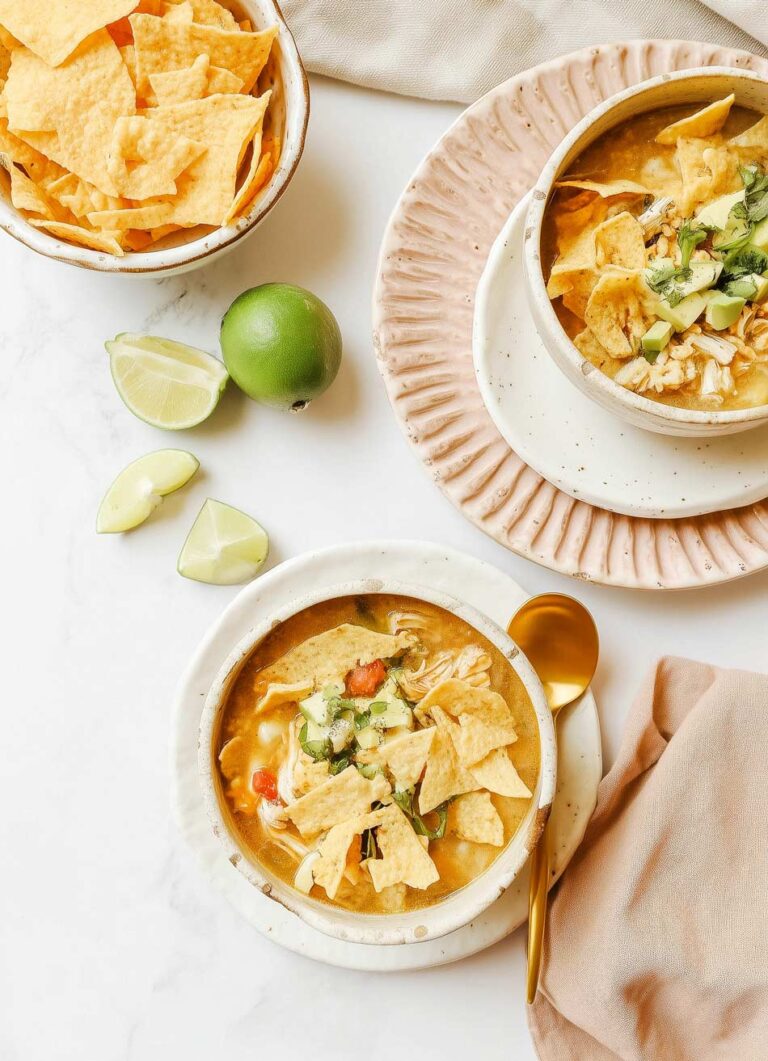 Easy Slow Cooker Chicken Tortilla Soup